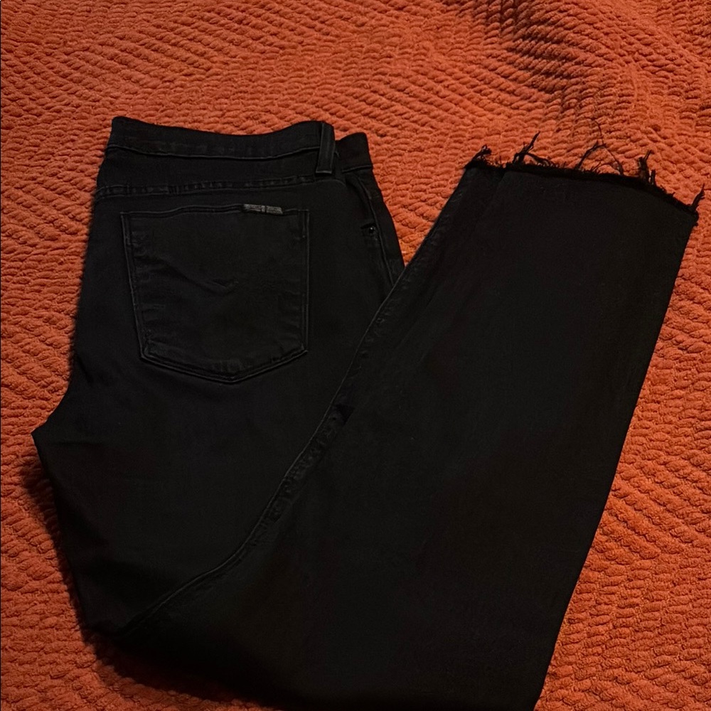 Hudson Jeans Black Ankle Cropped Denim